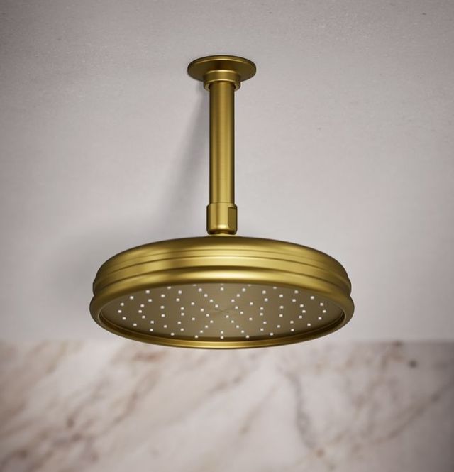 KOHLER® Vibrant Brushed Moderne Brass 2.5 GPM Traditional 12" Single-Function Rainhead-1