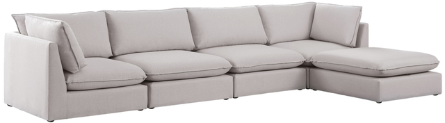 Meridian Furniture Mackenzie 5-Piece Beige Modular Sectional Set-0