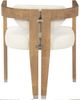 Meridian Furniture Carlyle Cream/Natural Dining Chair-3