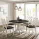 Furniture of America® Haleigh 2-Piece Antique White/Gray Side Chair Set-1