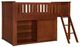 Homelegance® Rowe Dark Cherry Twin Low Loft Bunk Youth Bed with Dresser-0