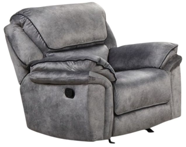 Furniture of America® Themis Gray Manual Recliner-0