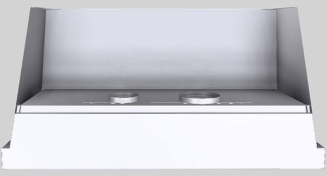 Vent-A-Hood® Designer Series 60" White Wall Mounted Range Hood-3