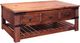 International Furniture Direct Parota Brown Cocktail Table-0