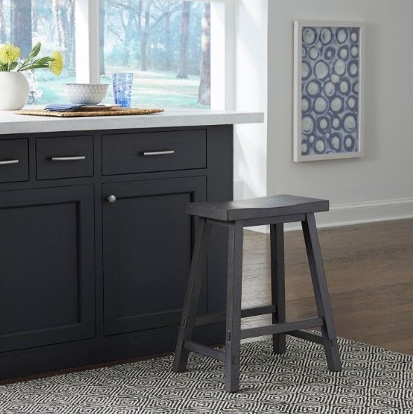 Liberty Furniture Creations II Slate 24" Sawhorse Counter Stool-1