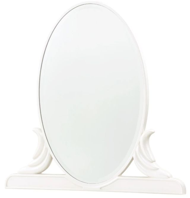 Michael Amini® La Marisia Creamy Pearl Vanity Desk and  Mirror-1