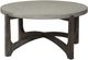 Liberty Furniture Cascade Wire Brush Rustic Brown Round Cocktail Table with Concrete Top-2