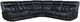 Coaster® Hewitt 3-Piece Black Dual Power Reclining L-Shape Sectional-0