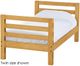 Crate Designs™ Furniture Classic Twin XL Tall Ladder End Lower Youth Bunk Bed-0
