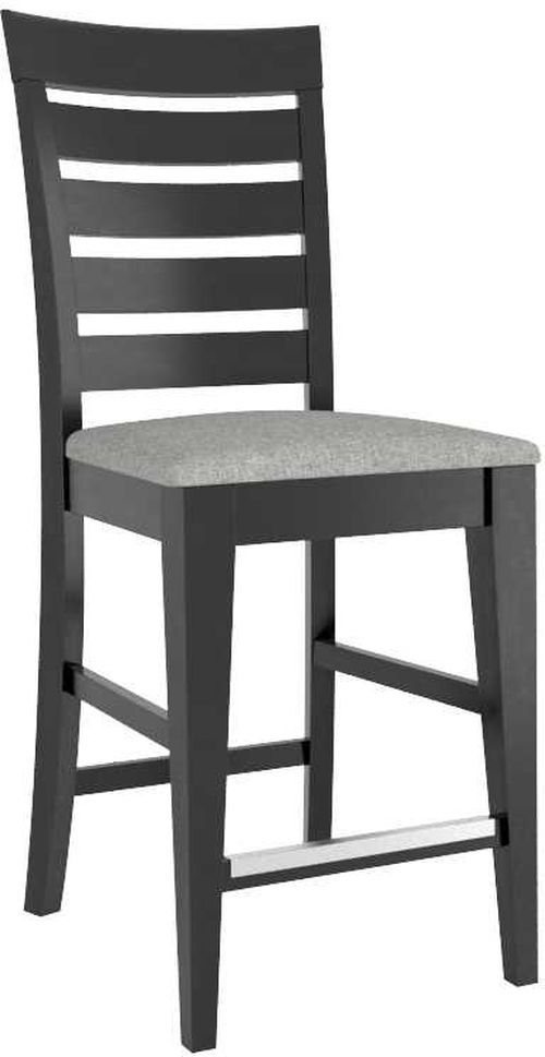 Canadel® Gourmet Peppercorn Washed Upholstered Fixed Stool-0
