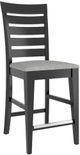 Canadel® Gourmet Peppercorn Washed Upholstered Fixed Stool-0