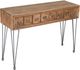 Jofran Inc. American Vintage Brown Console Sofa with Gray Base-0
