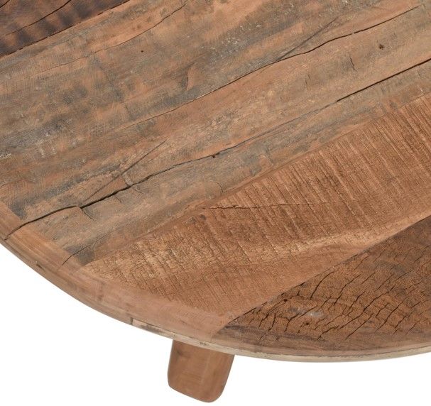 Jofran Inc. Reclamation Brown Small Round Cocktail Table-3