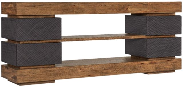 Hooker® Furniture Big Sky Furrowed Bark/Vintage Natural Entertainment Console-0