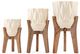 A & B Home Beige/Brown Planters-5