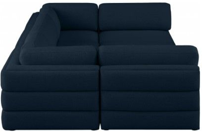 Meridian Furniture Beckham 6-Piece Navy Modular Sectional Sofa Set-1