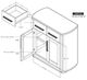 International Furniture Direct Balam Stained Brown Server-2