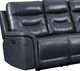 Leather Italia™ Georgetowne Bullard Gray Power Reclining Sofa-1