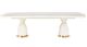 Michael Amini® Lisbon Silken Matte Cream Dining Table-2
