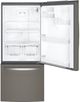 GE® 30" 21.0 Cu. Ft. Slate Bottom Freezer Refrigerator-2
