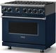 Viking® 7 Series 36" Slate Blue Pro Style Liquid Propane Gas Range-3