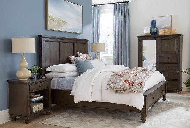 aspenhome® Cambridge Cracked Pepper 1-Drawer Nightstand-2