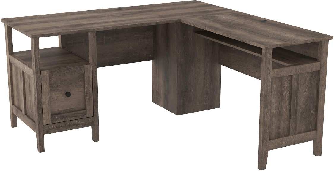 Signature Design by Ashley Arlenbry Gray Home Office Desk with Return Kubin s Furniture Mattress St. Louis Michigan