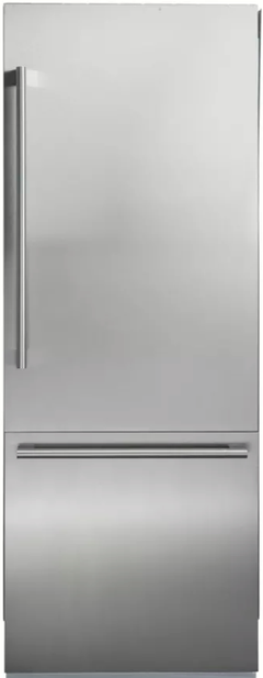 Blomberg® 30 in. 16.4 Cu. Ft. Stainless Steel Built In Counter Depth Bottom Freezer Refrigerator