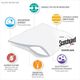 Olliix by Bed Guardian by Sleep Philosophy Set of 2 White Standard 3M Scotchgard Pillow Protectors-4