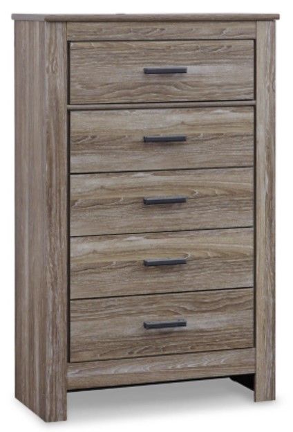 Signature Design by Ashley® Zelen 6-Piece Warm Gray Full Panel Headboard Bedroom Set-3