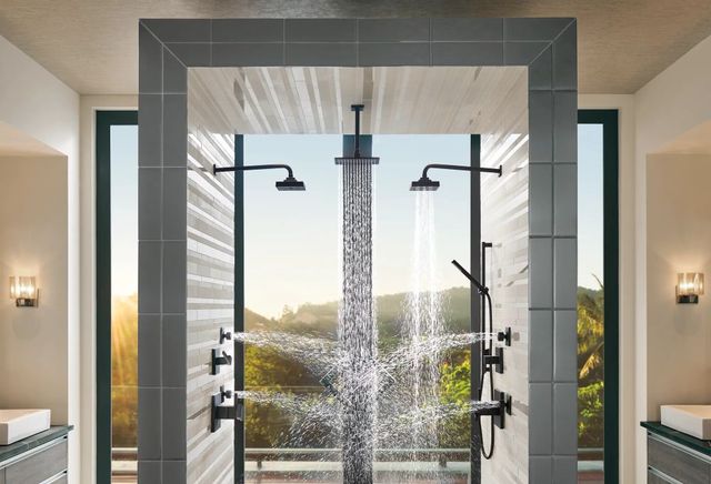 Brizo Siderna® Matte Black 6-Function Diverter Trim-2