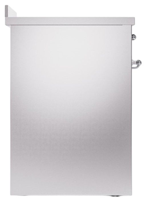 Ilve® Nostalgie II Noblesse 30'' Stainless Steel Pro Style Induction Range with Chrome Trim-2