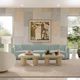 TOV Furniture Travie 3-Piece Sea Blue Modular Sofa-1