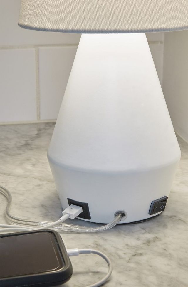 Signature Design by Ashley® Lanry White Metal Table Lamp-2