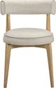TOV Furniture Nikita Natural/Taupe Vegan Leather Dining Chair-3