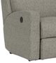 Flexsteel® Catalina Light Gray Power Reclining Loveseat with Console-2