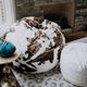 CordaRoy's® Original Cow Faux Fur King Bean Bag Chair-3