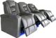 RowOne Revolution Home Entertainment Seating Dark Gray 3-Chair Straight Row-3