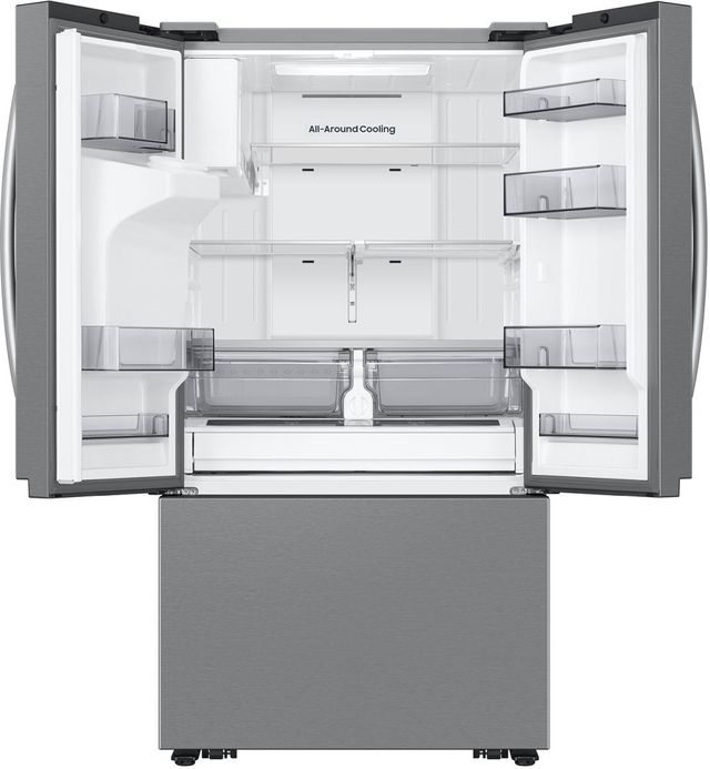 Samsung Bespoke AI 36" 30.5 Cu. Ft. Fingerprint Resistant Stainless Steel French Door Refrigerator with External Water & Ice Dispenser-1