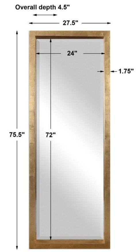 Uttermost® Edmonton Gold Floor Mirror-2