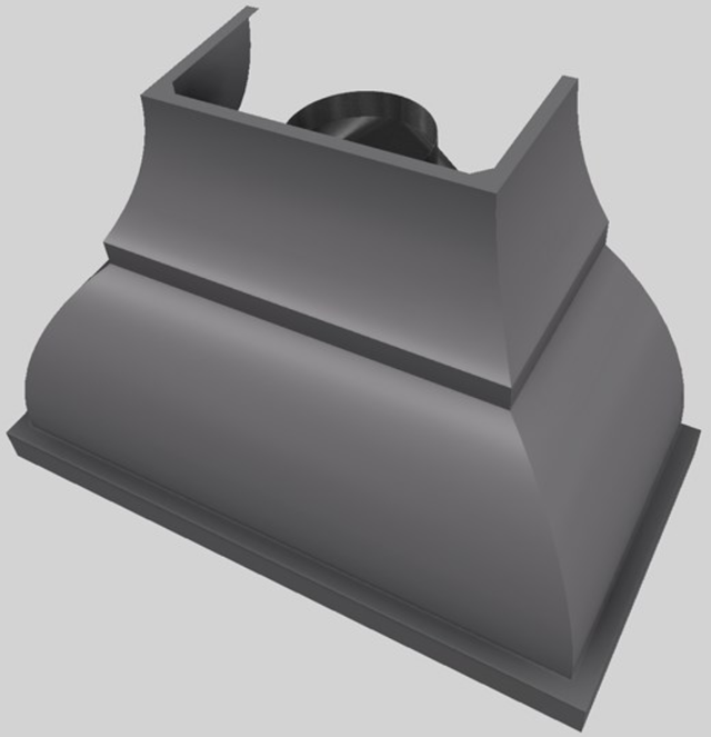 Vent-A-Hood® Designer Series 48" Gunsmoke Wall Mounted Range Hood-2