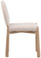 Dovetail Furniture Hiro 2-Piece Natural/Yukon Cream Dining Side Chair Set-2