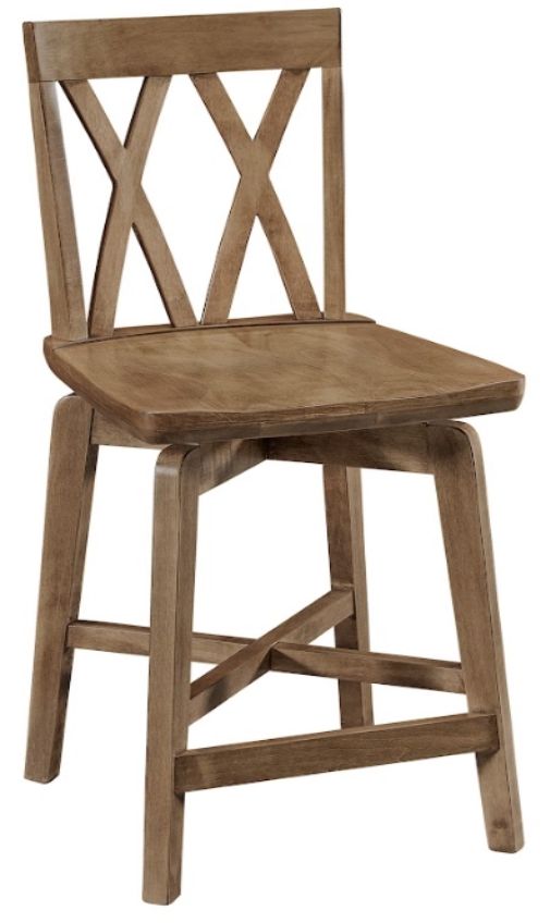 Archbold Furniture Customizable Amish Essentials Emmett Swivel Stool-0
