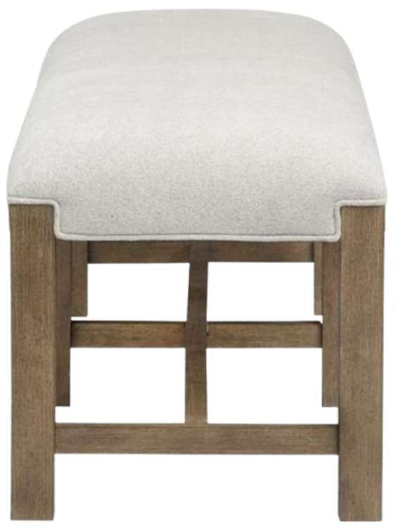 Magnussen Home® Plum Creek Elite Dove/Sierra Brown Bench-2