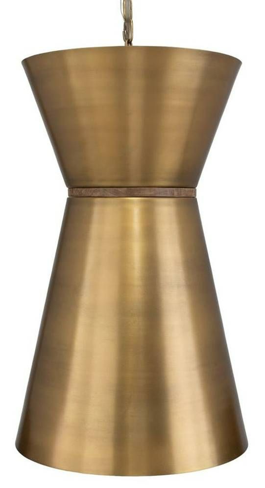 Uttermost® Crocker Antique Brass Pendant-3