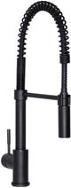 ZLINE Autograph Edition Matte Black Sierra Pull Down Spring Single Handle Kitchen Faucet-0