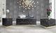 Mazin Furniture Astraia Black Faux Marble Coffee Table with Brushed Gold Base-2