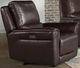 Elements International Pantera Palais Dark Brown Power Recliner-0