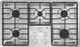 GE® 36" Stainless Steel Built-In Gas Cooktop-0