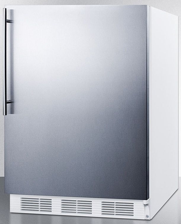 Summit® 5.5 Cu. Ft. Stainless Steel Under the Counter Refrigerator-1